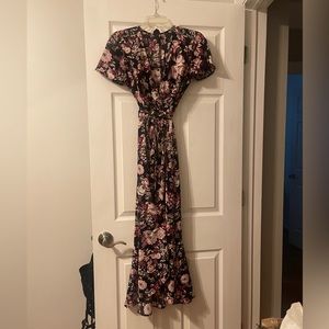 Free Press Floral Wrap Dress